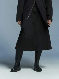 Aigle by Setchu jupe trench taille haute - Noir