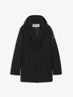 Aigle by Setchu manteau mixte mi-long Repreve® et déperlant - Noir