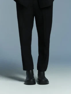 Aigle by Setchu pantalon de tailleur taille haute en laine mélangée - Noir