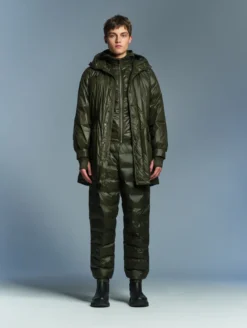 Aigle by Setchu pantalon taille mi-haute matelassé - Kaki