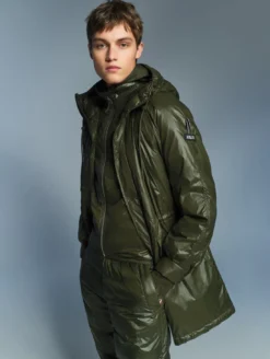 Aigle by Setchu parka mixte légère matelassée déperlante - Kaki