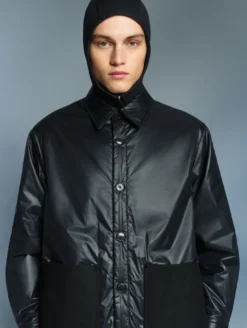 Aigle by Setchu surchemise légère matelassée - Noir