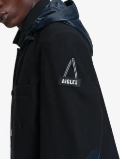 Aigle by Setchu veste de tailleur mixte en laine mélangée - Noir