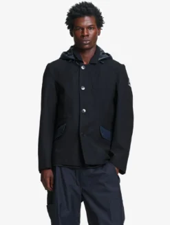 Aigle by Setchu veste de tailleur mixte en laine mélangée - Noir