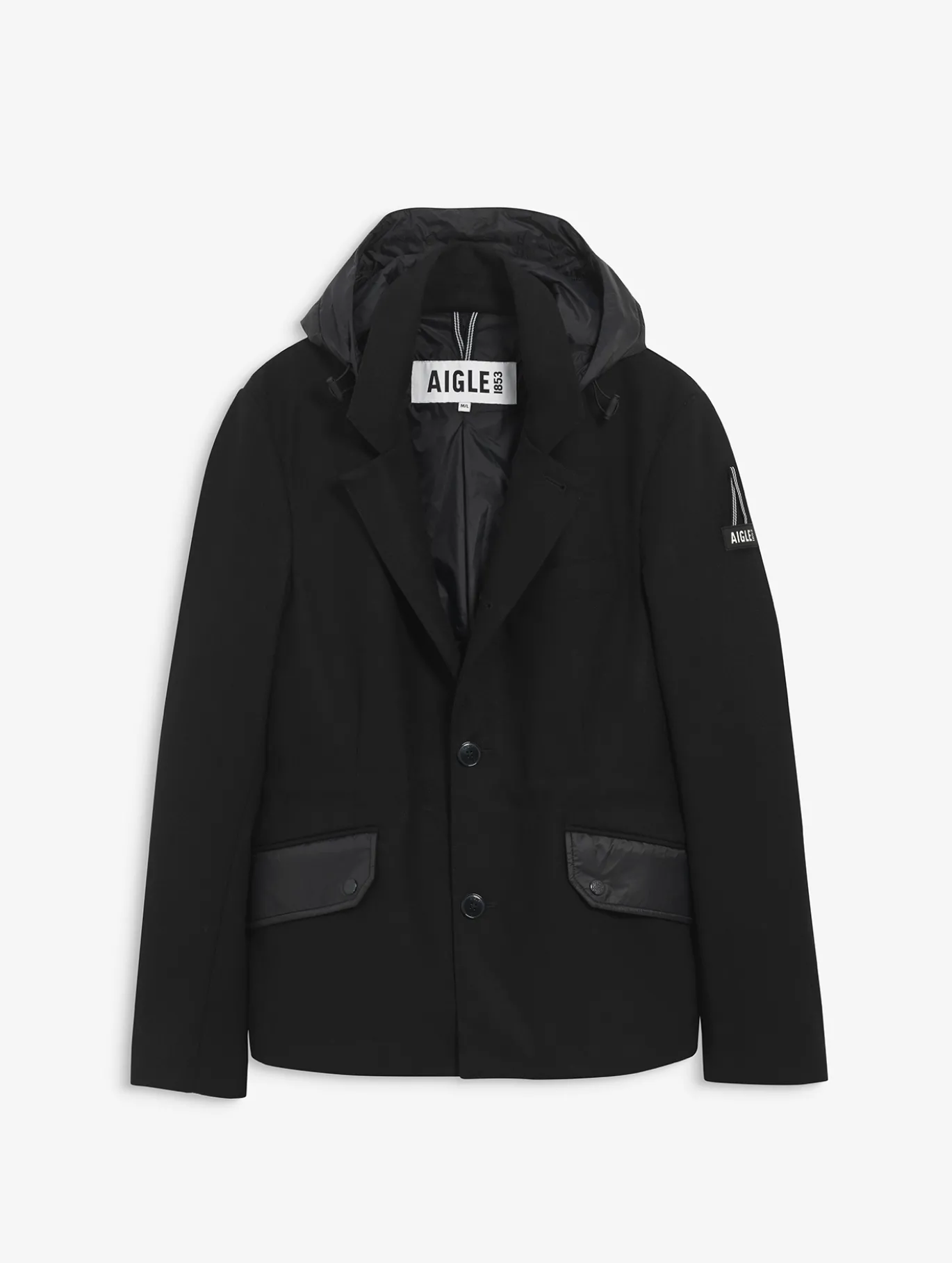 Aigle by Setchu veste de tailleur mixte en laine mélangée - Noir