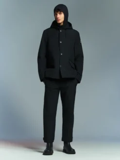 Aigle by Setchu veste de tailleur mixte courte matelassée Repreve® et déperlante - Noir