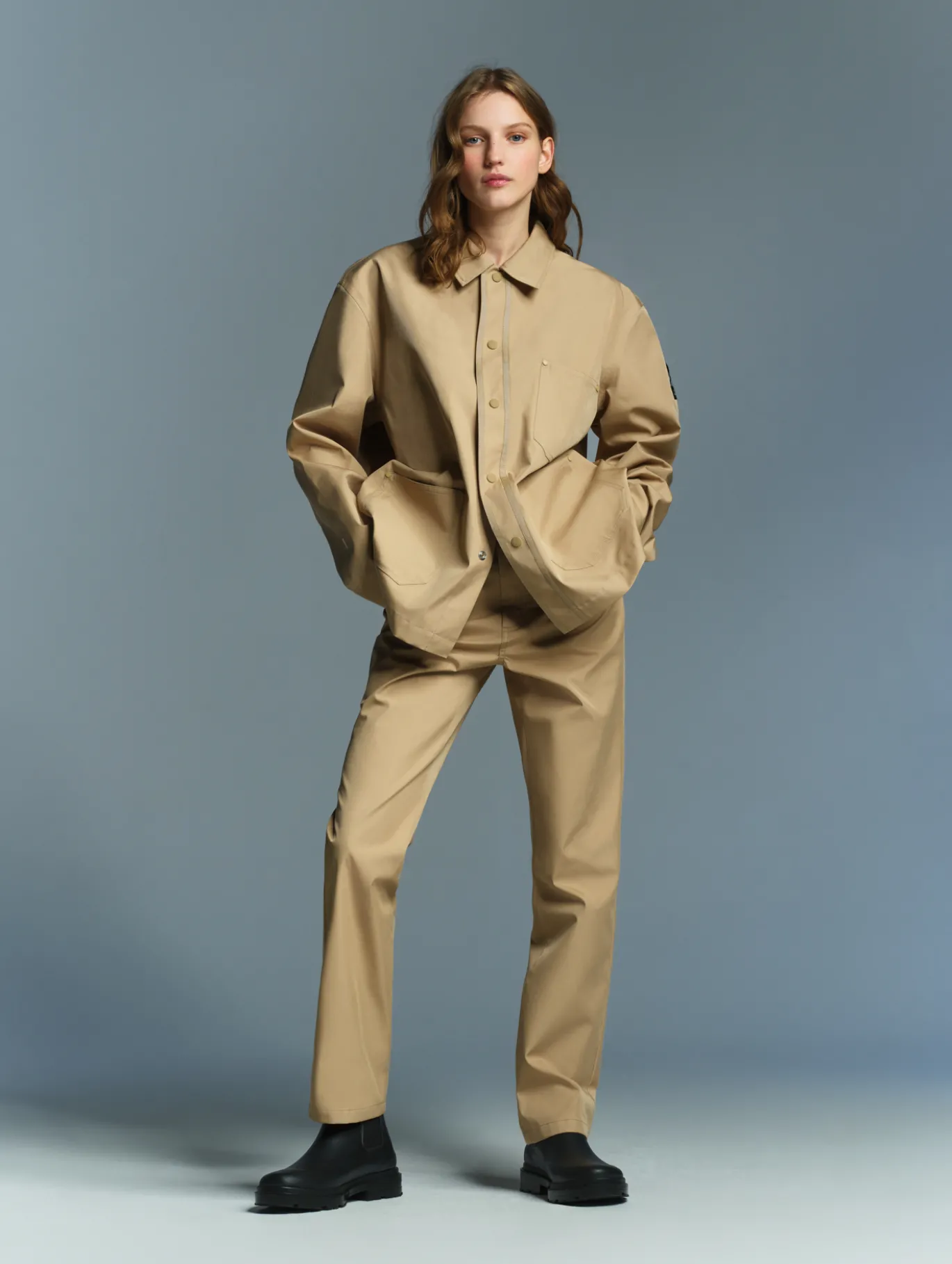 Aigle by Setchu veste mixte imperméable 3 couches - Beige