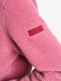 Blouson boutonné en sherpa - Rose