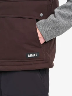 Blouson Repreve® sans manche déperlant matelassé - Marron