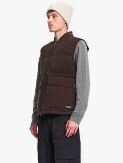 Blouson Repreve® sans manche déperlant matelassé - Marron