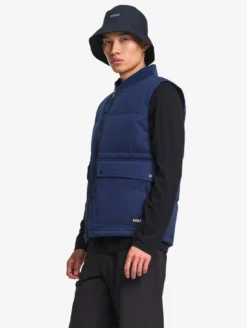 Blouson Repreve® sans manche déperlant matelassé - Bleu