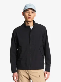 Blouson softshell 3 couches déperlant et chaud avec poches zippées - Noir