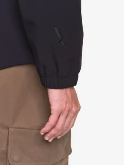 Blouson Softshell coupe-vent à capuche - Noir
