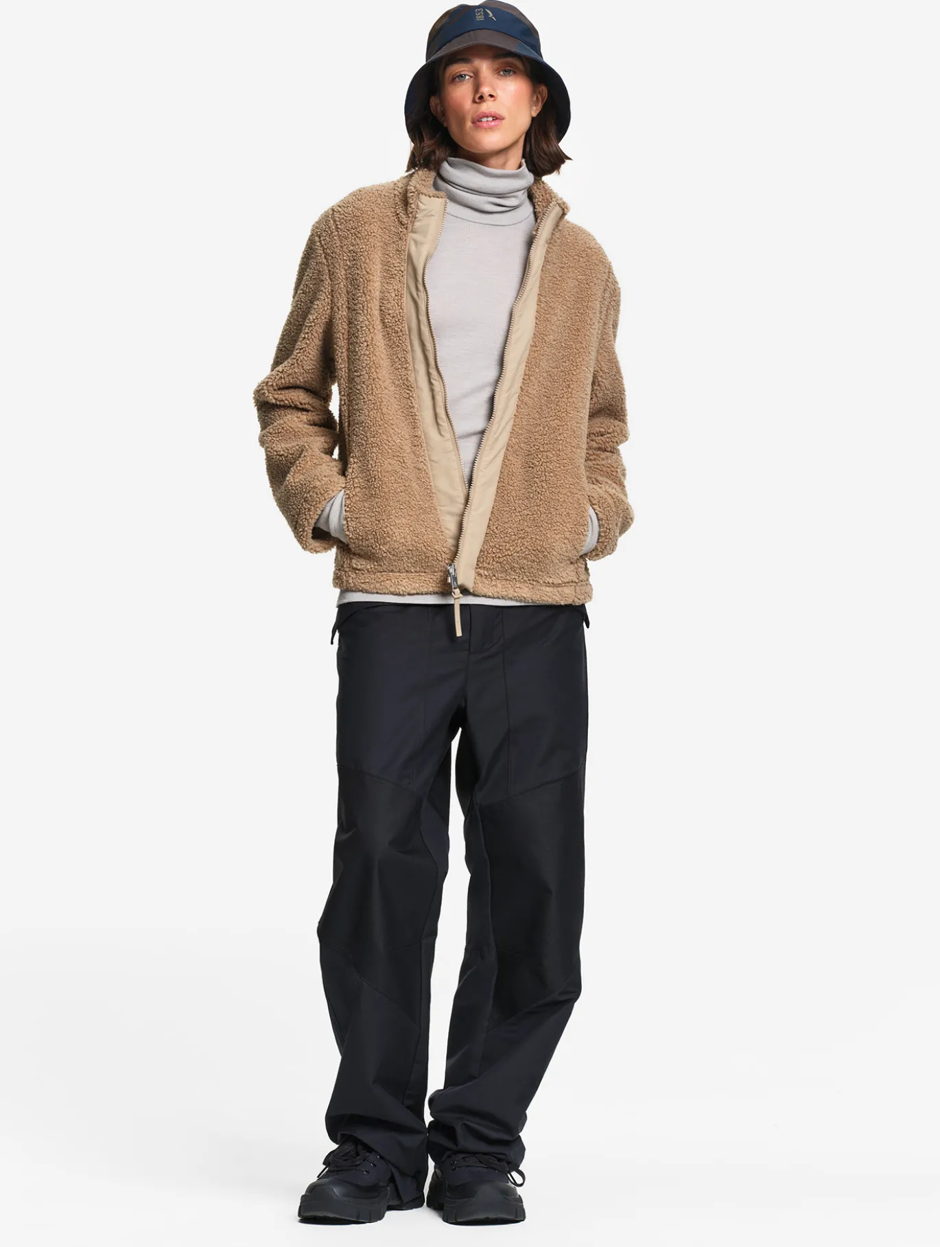 Blouson zippé en sherpa T-KIT™ - Beige