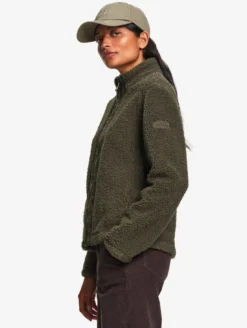 Blouson zippé en sherpa T-KIT™ - Kaki
