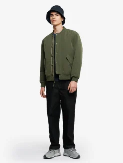Bombers matelassés déperlants réversibles - veste réversible - Kaki