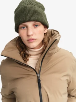 Bonnet en laine mélangée - Kaki