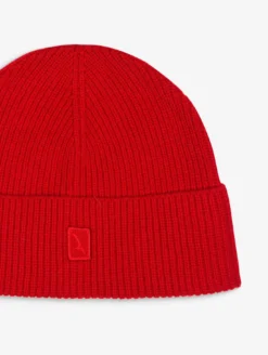 Bonnet en laine mélangée - Rouge