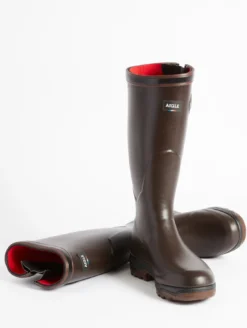 Botte anti-fatigue Parcours 2.0 ajustable doublée néoprène - Marron