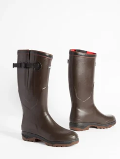 Botte anti-fatigue Parcours 2.0 ajustable doublée néoprène - Marron