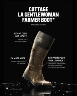 Botte de pluie Cottage esprit country-club - Vert