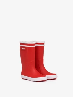 Botte de pluie iconique Lolly Pop fourrée - Rouge