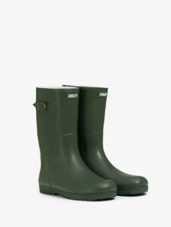 Botte de pluie Woody-Pop fourrée - Kaki