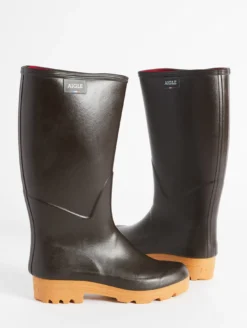 Botte professionnelle Chambord doublée néoprène - Marron