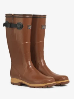 Botte professionnelle Terra ajustable renfort Kevlar - Marron