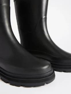 Bottillon de pluie hybride pour femme, pour un style à toute épreuve - Noir