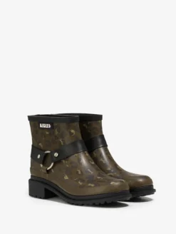 Bottillon de pluie Macadames esprit biker - Multicolore