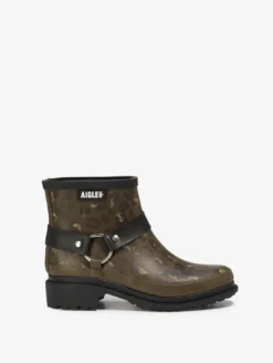 Bottillon de pluie Macadames esprit biker - Multicolore