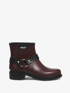Bottillon de pluie Macadames esprit biker - Bordeaux