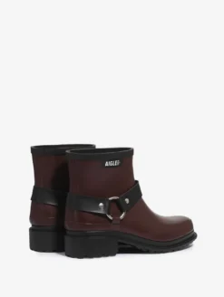 Bottillon de pluie Macadames esprit biker - Bordeaux