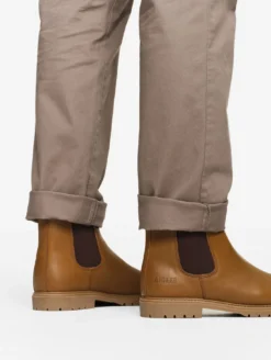 Bottine chelsea Eperon en cuir - Marron