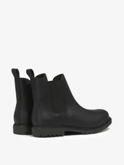 Bottine chelsea Eperon en cuir - Noir