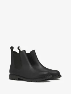 Bottine chelsea Eperon en cuir - Noir