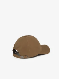 Casquette avec détails en velours côtelé - Marron