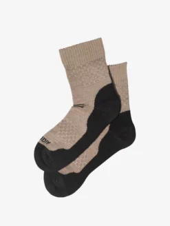 Chaussettes courtes en laine mérinos made in France - Beige