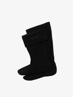 Chaussettes en polaire pour bottes hautes revers sherpa - Noir