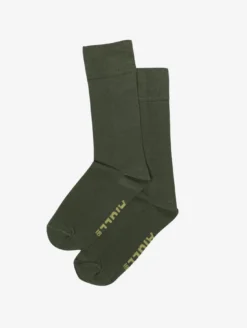 Chaussettes mi-longues en coton made in France - Kaki