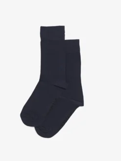 Chaussettes mi-longues en coton made in France - Bleu