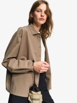 Chemise boyfriend anti-UV Dry Fast™ TEXTILE® - Marron
