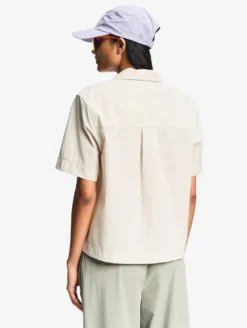 Chemise à col cubain anti-UV Dry Fast™ TEXTILE® - Beige