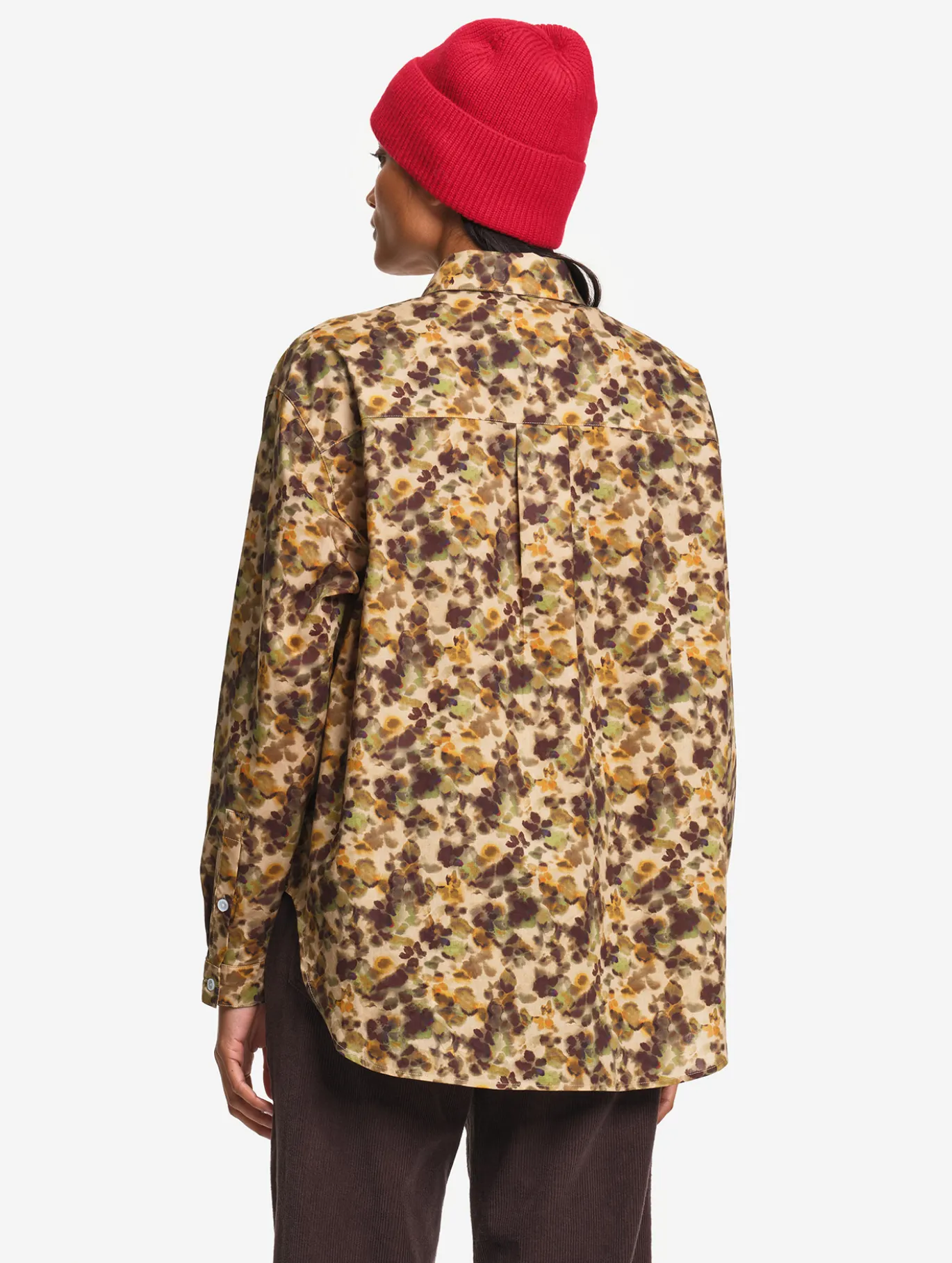 Chemise en coton imprimée - Jaune