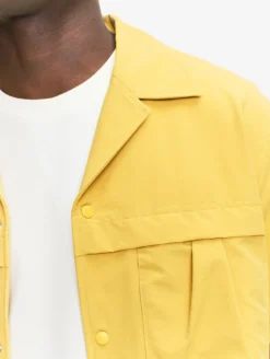 Chemise à manches courtes anti-UV avec poches - Jaune