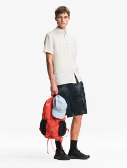 Chemise manches courtes en lin - Blanc