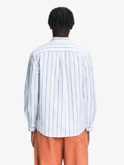 Chemise oxford rayée Dry Fast™ TEXTILE® avec logo sur la poitrine - Blanc
