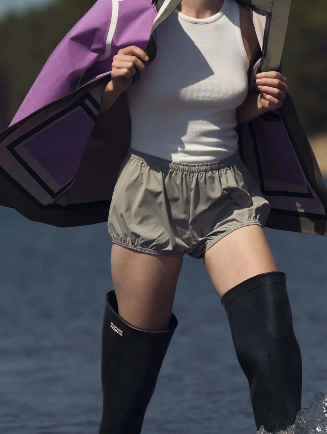 Culotte shorty ANTI-UV & Dry Fast™ by India Mahdavi - Kaki