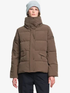 Doudoune Repreve® courte déperlante - Marron